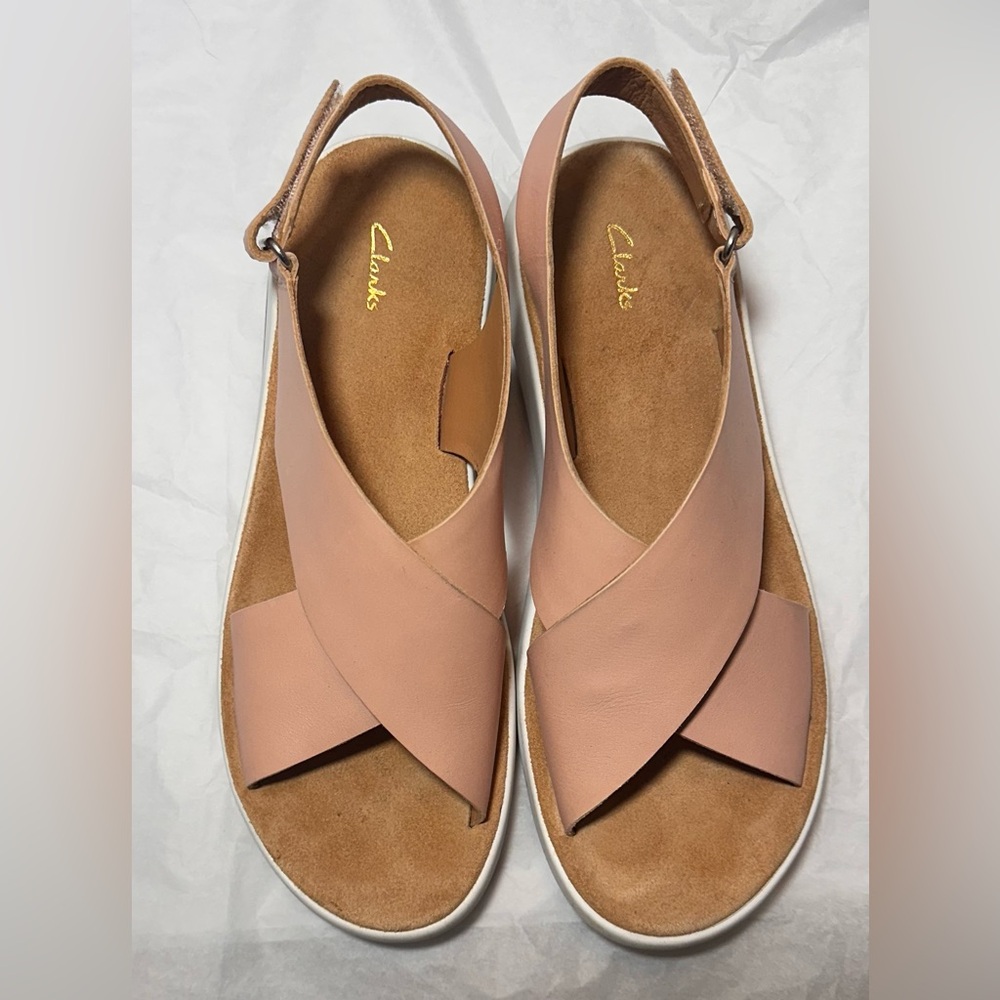 Clarks Jemsa Clark Sandals- Women’s Size 9- Leather with Cushioned Foot Bed